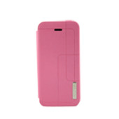 Чехол Книжка для iPhone 5/5S WSTEN  (бледно розовый) (кожа)