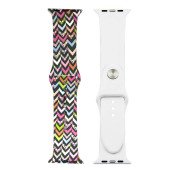 Ремінець-браслет для Apple Watch 42mm Silicone Sport Band picture (stripes mix)