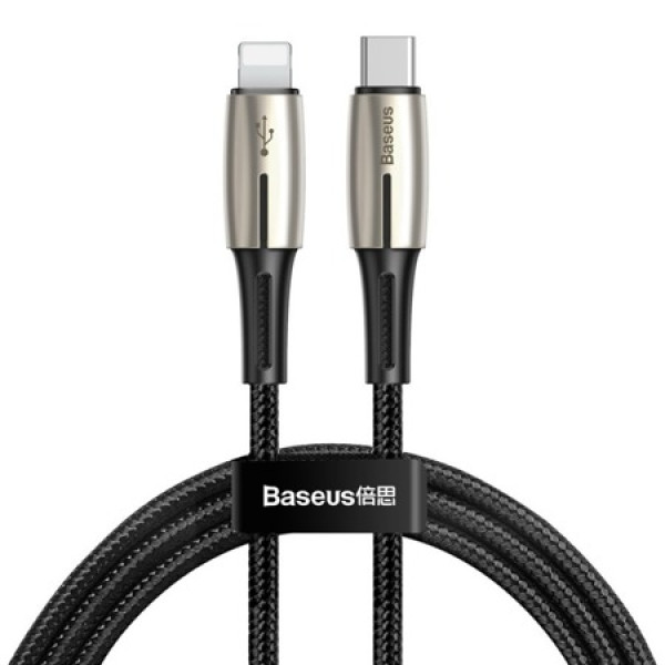 Кабель Baseus Waterdrop Type-C To Lightning Cable PD 18W 1.3m Black