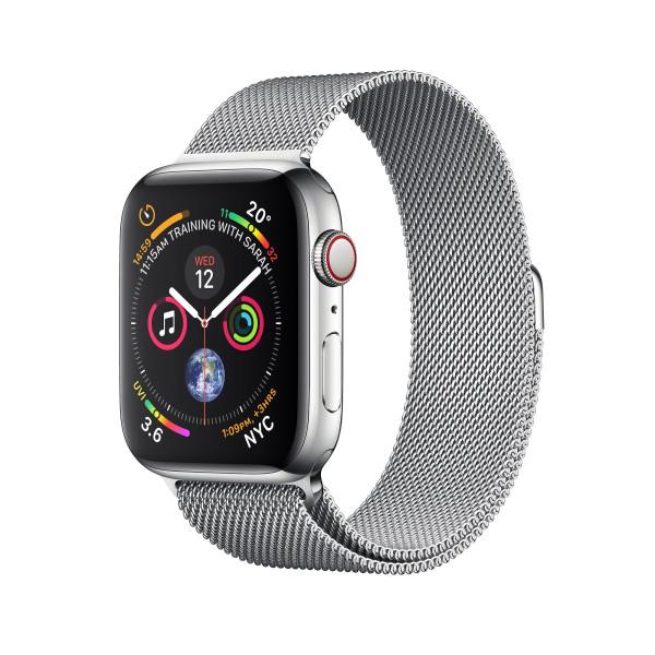 Apple Watch Series 4 GPS + LTE 40mm Steel w. Milanese l. Steel (MTUM2)