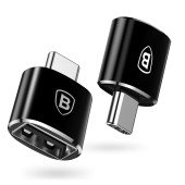 Перехідник Baseus USB Male To Type-C Female Adapter Converter (gray)