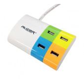 Автомобільний зарядний пристрій AUZER 4*USB(1A/2.1 A) для iPhone/iPod/iPad (Білий)