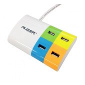 Автомобільний зарядний пристрій AUZER 4*USB(1A/2.1 A) для iPhone/iPod/iPad (Білий)