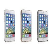 Бампер для iPhone 6 IBacks Essence (Серый) (Алюминий)