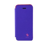 Чехол Книжка для iPhone 5/5S SANTA BARBARA DESINGNER (Сереневый) (Кожа)