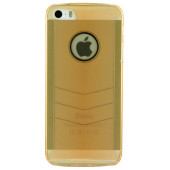 Чохол Накладка для iPhone 5/5S BASEUS FEATHER series (силікон+бампер) (рожевий)