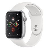 Apple Watch Series 5 LTE 44mm Silver Aluminum w. White b.- Silver Aluminum (MWVY2, MWWC2)