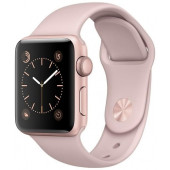 Apple Watch Series 2 38mm Rose Gold Aluminum Case with Pink Sand Sport Band (MNNY2)