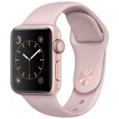 Apple Watch Series 2 38mm Rose Gold Aluminum Case with Pink Sand Sport Band (MNNY2)