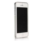 Бампер для iPhone 5/5S CROSS CASE 0.7mm (Серебристый) (Метал)