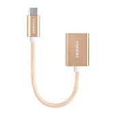Перехідник Type-C Adapter Momax Elite Link (Золотий)