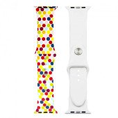 Ремінець-браслет для Apple Watch 38mm Silicone Sport Band picture (bubbles mix)