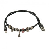 Кабель Apple Lightning Remax Jewellery RC-058i (0.5 m) (Чорний)