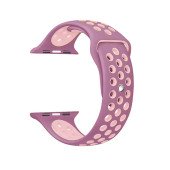 Ремінець-браслет для Apple Watch 38mm Silicone Nike Sport Band (barrely rose-perl pink)