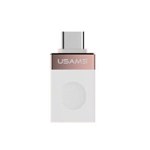 Перехідник Usams SJ072 Type-C to USB3.1 OTG (white)