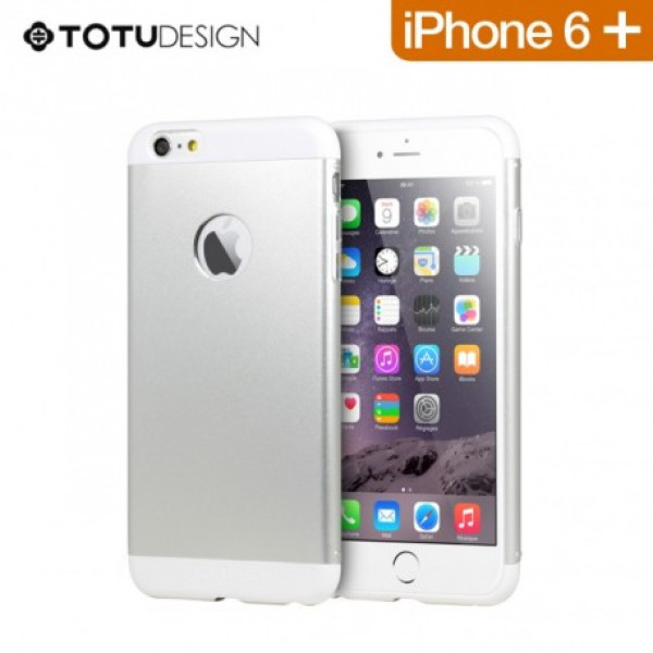 Чехол Накладка для iPhone 6 Plus TOTU Design (Серебристый) (Алюминий)