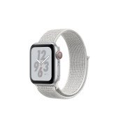 Apple Watch Nike+ Series 4 GPS + LTE 40mm Silver Alum. w. Summit White Nike Sport l. Silver Alum. (MTXF2)