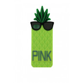 Чехол Накладка для iPhone 5/5S PINK (салатовый) (силикон)