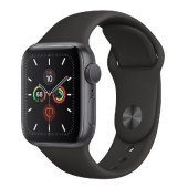 Apple Watch Series 5 GPS 40mm Space Gray Aluminum w. Black b.- Space Gray Aluminum (MWV82)