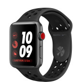 Apple Watch Series 3 GPS + Cellular 42mm Space Gray Aluminum w. Black Sport B. (MQK22)