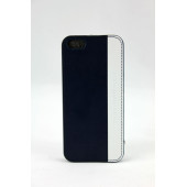 Чехол Накладка для iPhone 5/5S ASTON MARTIN SMART APPL (синий) (Кожа)