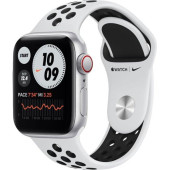 Apple Watch Nike SE GPS + Cellular 40mm Silver Aluminum Case w. Pure Platinum/Black Nike Sport B. (MYYR2)