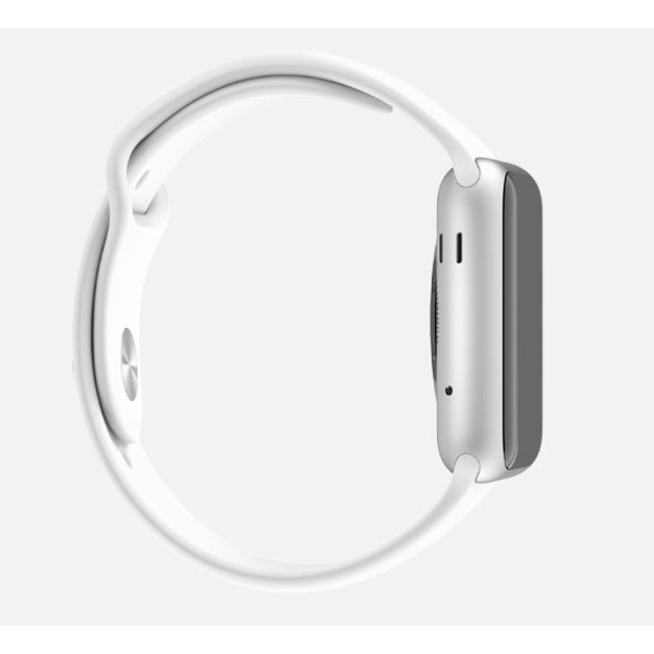 Apple Watch  38mm Silver Aluminum Case with White Sport Band (MJ2T2)