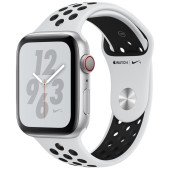 Apple Watch Nike+ Series 4 GPS + LTE 40mm Silver Alum. w. Platinum/Black Nike Sport b. Silver Alum. (MTX62)