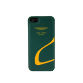 Чехол Накладка для iPhone 5/5S ASTON MARTIN RAICING HARD (зеленый) (Кожа)