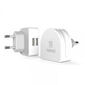 Мережевий зарядний пристрій REMAX Moon Dual 2.1 Amp (Білий)