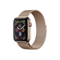 Apple Watch Series 4 GPS + LTE 44mm Gold Steel w. Gold Milanese l. Gold Steel (MTV82)