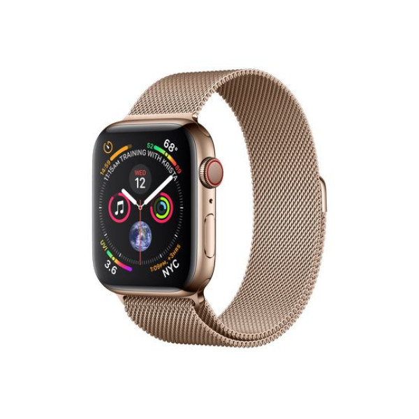Apple Watch Series 4 GPS + LTE 44mm Gold Steel w. Gold Milanese l. Gold Steel (MTV82)