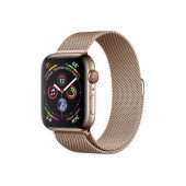 Apple Watch Series 4 GPS + LTE 44mm Gold Steel w. Gold Milanese l. Gold Steel (MTV82)