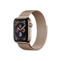 Apple Watch Series 4 GPS + LTE 44mm Gold Steel w. Gold Milanese l. Gold Steel (MTV82)
