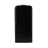 Чехол Флип для iPhone 5/5S A-CASE FLIP HAND-MADE (Черный) (Кожа)