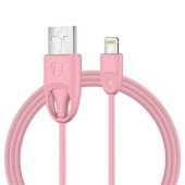 Кабель Baseus Button Cable Apple USB lightning (pink)