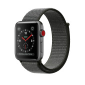 Apple Watch Series 3 GPS + Cellular 42mm Space Gray Aluminum w. Dark Olive Sport L. (MQKR2)