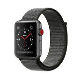 Apple Watch Series 3 GPS + Cellular 42mm Space Gray Aluminum w. Dark Olive Sport L. (MQKR2)