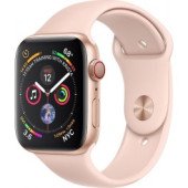 Apple Watch Series 4 GPS + LTE 44mm Gold Alum. w. Pink Sand Sport b. Gold Alum. (MTV02)
