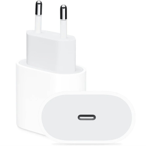 Сетевое зарядное устройство Apple 18W USB-C Power Adapter MU7V2ZM/A - фото Сетевое зарядное устройство Apple 18W USB-C Power Adapter MU7V2ZM/A