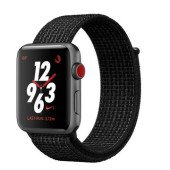 Apple Watch Nike+ Series 3 GPS + Cellular 42mm Space Gray Aluminum w. Black/Pure PlatinumSport L. (MQMH2)