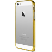 Бампер для iPhone 4/4S CROSS CASE 0.7mm (Золотой) (Метал)