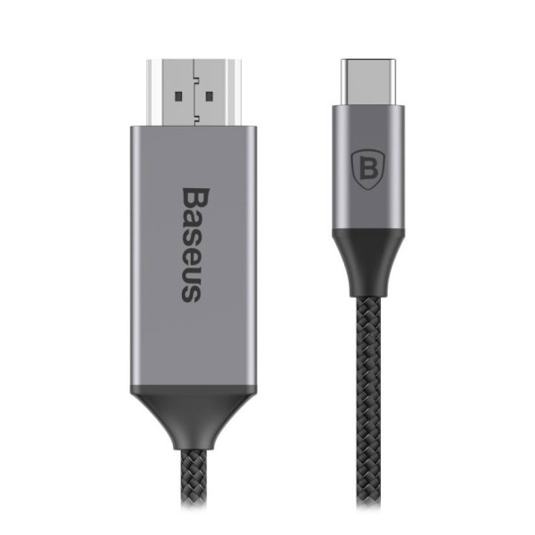Кабель Baseus Video Type-C to HDMI 4K (Space Gray)