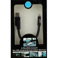 Кабель Apple Lightning USB BEND IT(Чорний) (Силікон)