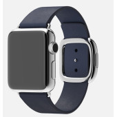 Apple Watch 38mm Stainless Steel Case with Midnight Blue Modern Buckle (MJ332)