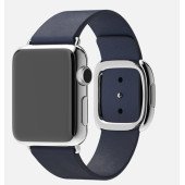 Apple Watch 38mm Stainless Steel Case with Midnight Blue Modern Buckle (MJ332)