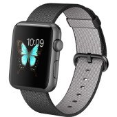 Apple Watch Sport 42mm Space Gray Aluminum Case with Black Woven Nylon (MMFR2)