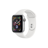Apple Watch Series 4 GPS + LTE 44mm Steel w. White Sport b. Steel (MTX02)