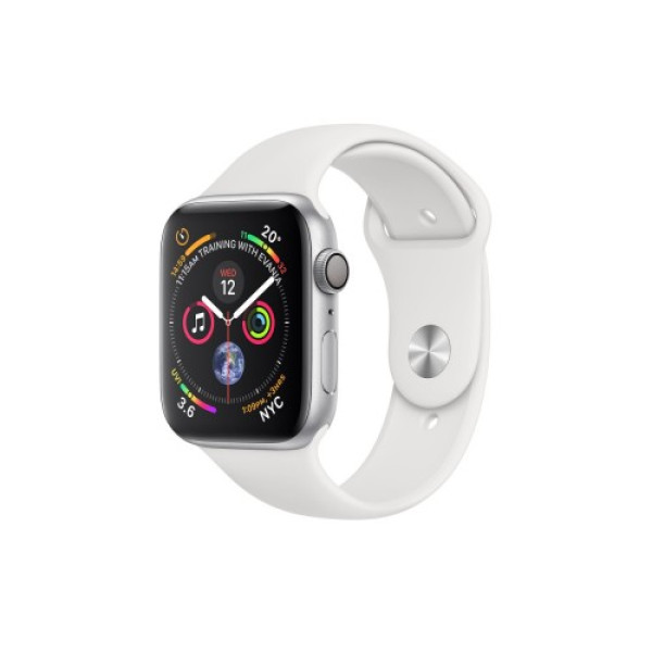 Apple Watch Series 4 GPS + LTE 44mm Steel w. White Sport b. Steel (MTX02)