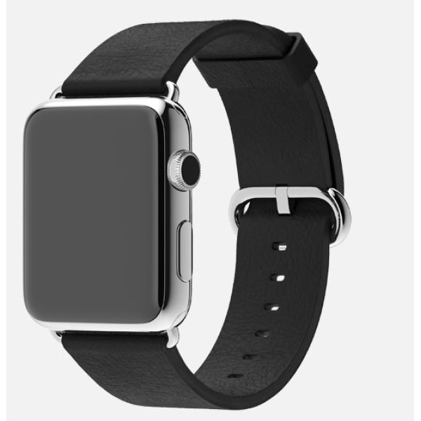 Apple Watch 38mm Stainless Steel Case with Black Classic Buckle (MJ312) - фото Apple Watch 38mm Stainless Steel Case with Black Classic Buckle (MJ312)